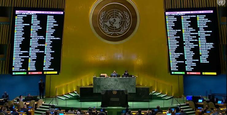 143 دولة مع العضوية الكاملة لفلسطين بالأمم المتحدة