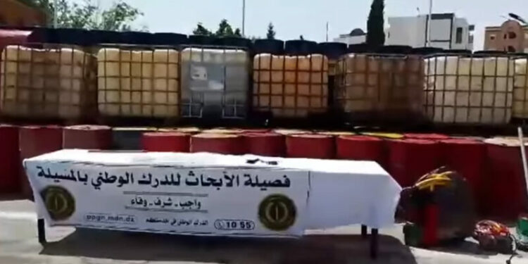 حجز 20 ألف لتر من زيوت المحركات بالمسيلة