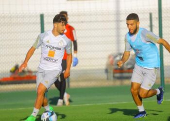 ثالث حصة تدريبية للمنتخب الوطني في سيدي موسى