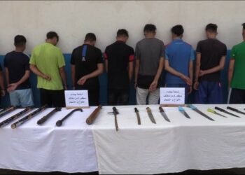 الاطاحة بعصابة أحياء وحجز أسلحة بيضاء بالعاصمة