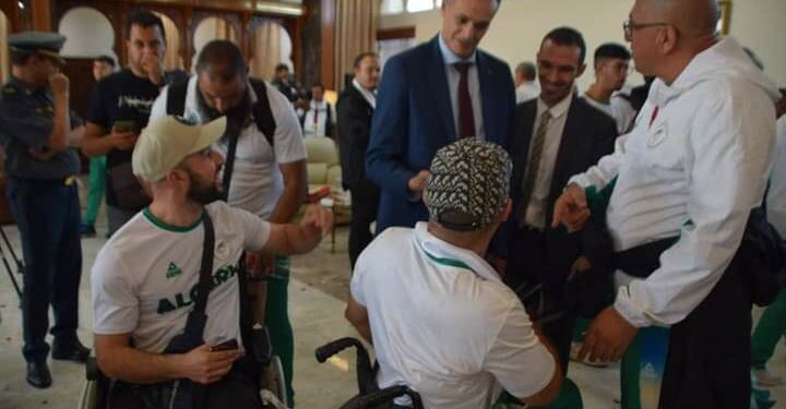 بالصور.. استقبال أبطال الجزائر البارالمبيين
