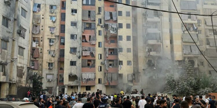 لبنان.. ارتفاع حصيلة الغارة الصهيونية على الضاحية الجنوبية لبيروت