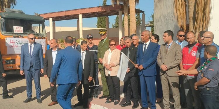 قافلة تضامن للمتضررين من تقلبات الطقس ببشار والنعامة