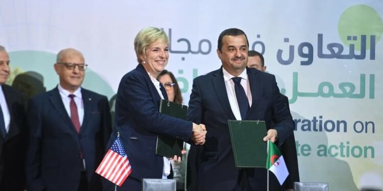 مذكرة تفاهم بين الجزائر واشنطن في مجال العمل المناخي