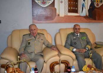 الفريق أول شنقريحة يتحادث مع نظيره الموريتاني