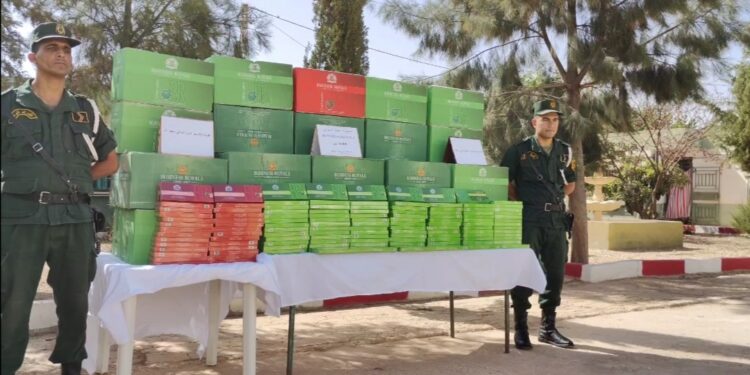 حجز 16000 علبة سجائر أجنبية الصنع بتبسة