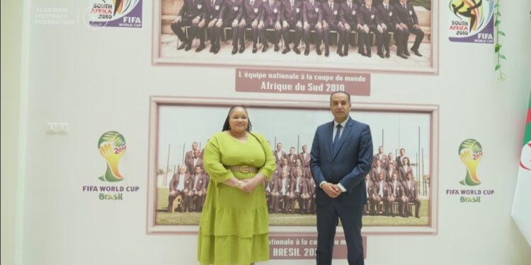 رئيس “فاف” يستقبل نائب وزيرة الرياضة لجنوب إفريقيا