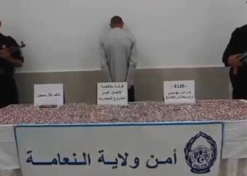 حجز 6120 قرص مهلوس بالنعامة