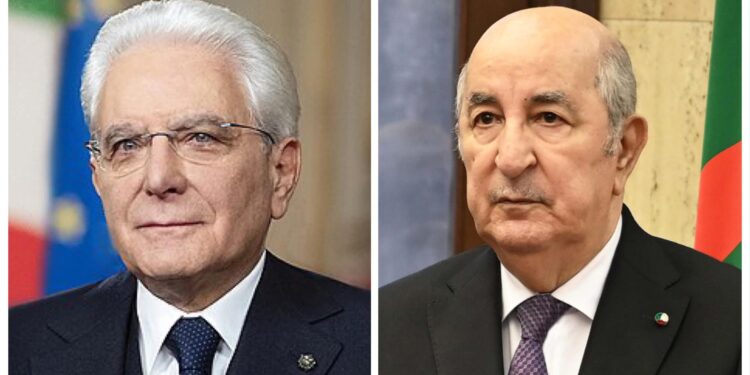 الرئيس تبون يتلقى التهاني من الرئيس الايطالي