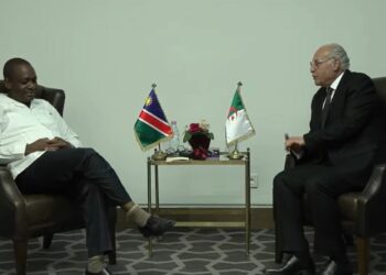 عطاف يتحادث مع وزير العلاقات الدولية والتعاون بناميبيا