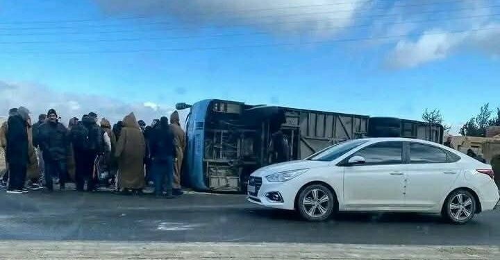10 جرحى في انقلاب حافلة لنقل المسافرين بخنشلة