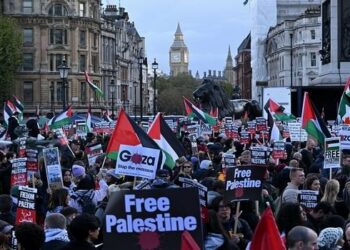 مظاهرة حاشدة في برلين دعما لفلسطين