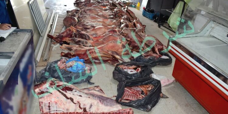 حجز 8 قناطير لحوم حمراء غير صالحة للإستهلاك في الشلف