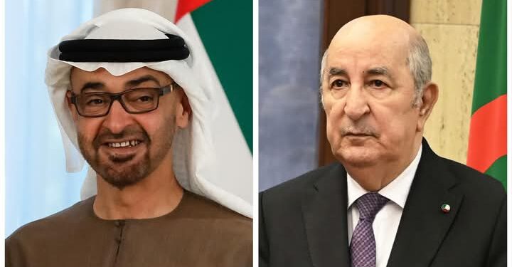 رئيس الجمهورية يتلقى تهاني العيد من الرئيس الإماراتي