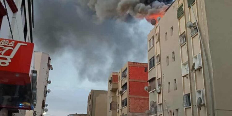 حريق بمحطة اتصالات لاسلكية في سيدي بلعباس