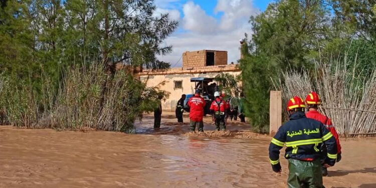 الحالة العامة لتدخلات الحماية المدنية إثر تقلبات الطقس